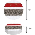 thumbnail image 1 of FMSHPON Merry Christmas Set of 4 Round Coaster for Drinks, Absorbent Ceramic Stone Coasters Cup Mat with Cork Base for Home Kitchen Room Coffee Table Bar Decor, 1 of 5