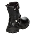 thumbnail image 3 of Botas Niña Tropicana Negro Doble Hebilla Zipper Plataforma negro 18 MX, 3 of 10