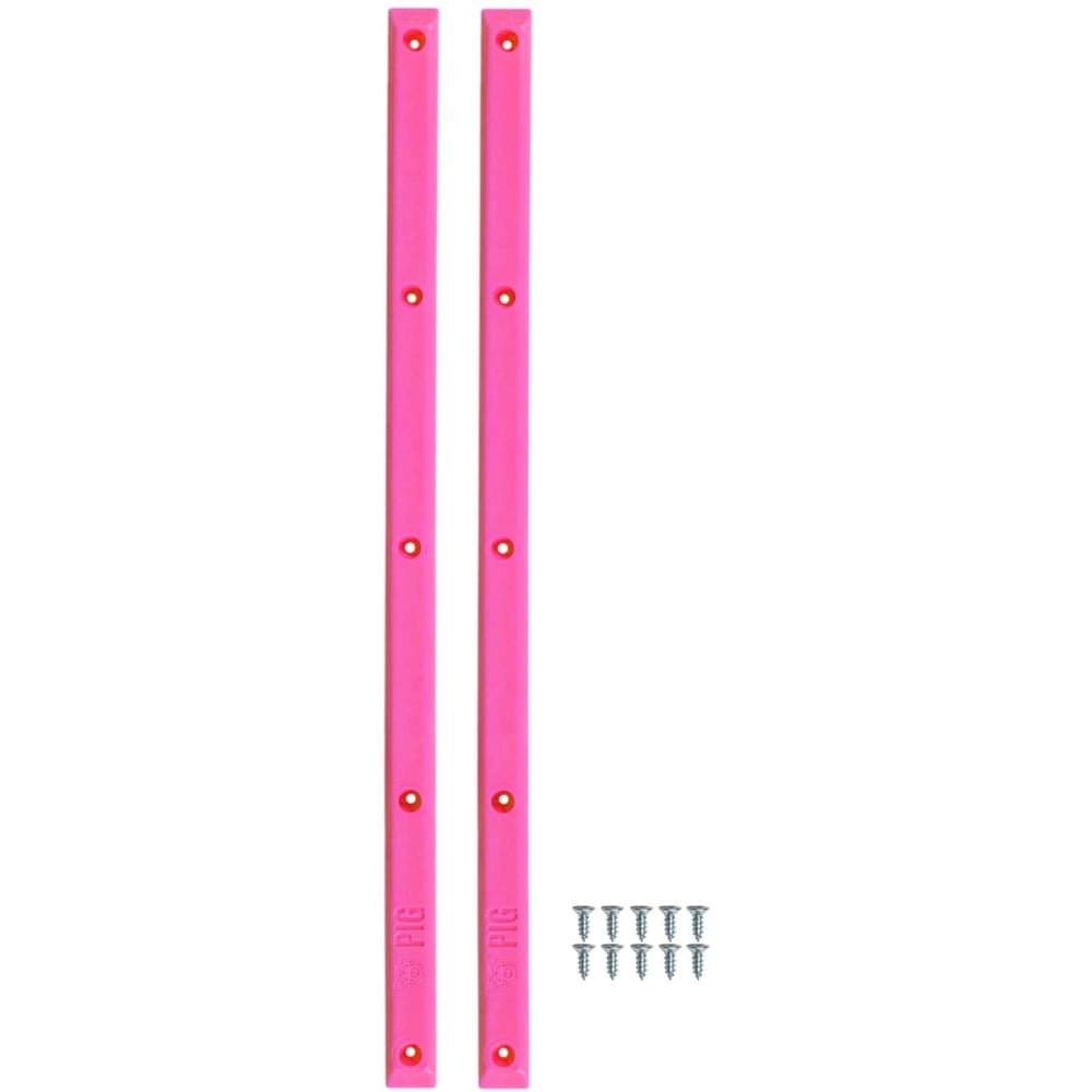 Pig Board Rails Neon Pink, Pig Skate Rails Skateboard Neon Pink By