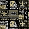 NFL New Orleans Saints 58" 100% Cotton Sports Logo Craft Fabric By the Yard, Multi-color