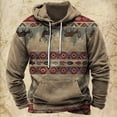 thumbnail image 4 of Sudadera con capucha y estampado vintage para hombre, estilo étnico, para otoño e invierno, ropa informal de gran tamaño para hombre, jersey de calle diario, 4 of 5