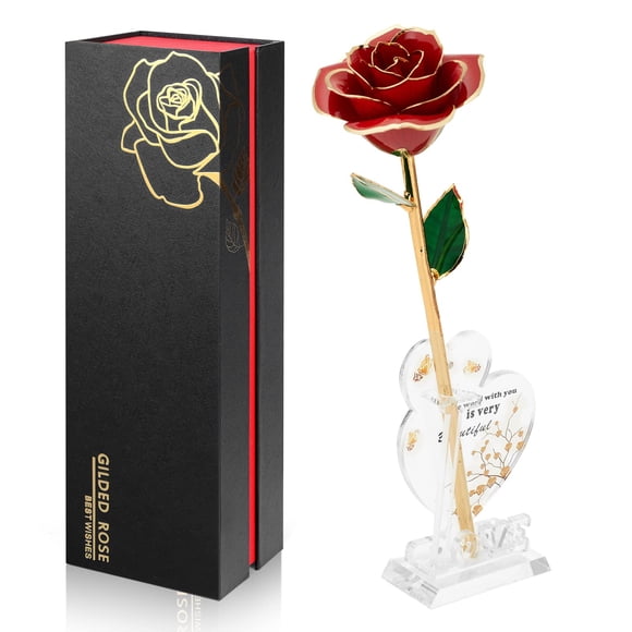 Rosa infinita bañada en oro Anthonic Last Forever Red