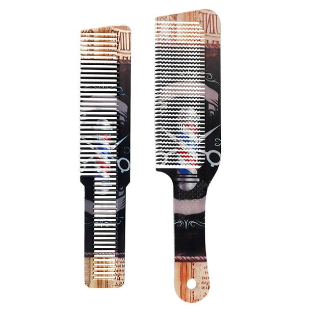 Peine para cortar el pelo, peine de barbero, ligero, herramienta de peinado, resistente al calor, plano 2 piezas