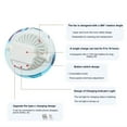 thumbnail image 6 of USB Rechargeable Fan Hat with 360° Adjustable Airflow - UPF 50+ Sun Protection Cooling Cap for Men & Women, Outdoor Travel Essential,Beige, 6 of 7