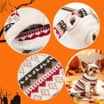 thumbnail image 4 of Dog Sweater, Warm Dog Sweaters for Dogs, Soft Puppy Sweater with Harness Hole Thermal Pet Winter Clothes Doggy Pullover Jumper for Dogs, Fair Isle Knit Pet Apparel, 4 of 9