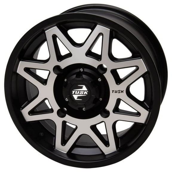 4/137 Tusk Tintic Wheel 15x7 5.0 2.0 Machined/Black For Can-Am Defender HD10 X MR with Half Doors 2023-2025