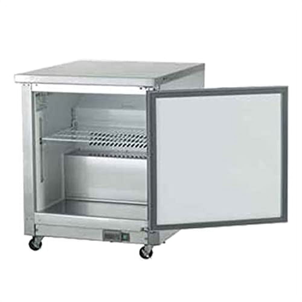 Arctic Air AUC27R 27" Single Door Work Top Undercounter Refrigerator, 6.5 Cubic Feet, Stainless Steel, 115v, Energy Star