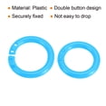thumbnail image 4 of Unique Bargains 0.8' OD 0.6' ID Loose Leaf Rings Binder Ring Plastic for Book DIY Scrapbook Notebook, Blue 100 Pack, 4 of 5