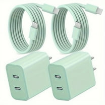 Dual Port Charger For iPhone 15/15 Pro Max, 40W Dual Port Type C Fast Wall Charger Power Adapte With 6.6FT USB-C To C Cable For iPhone 15/15 Plus/15 Pro/15 Pro Max, iPad, Android Phone