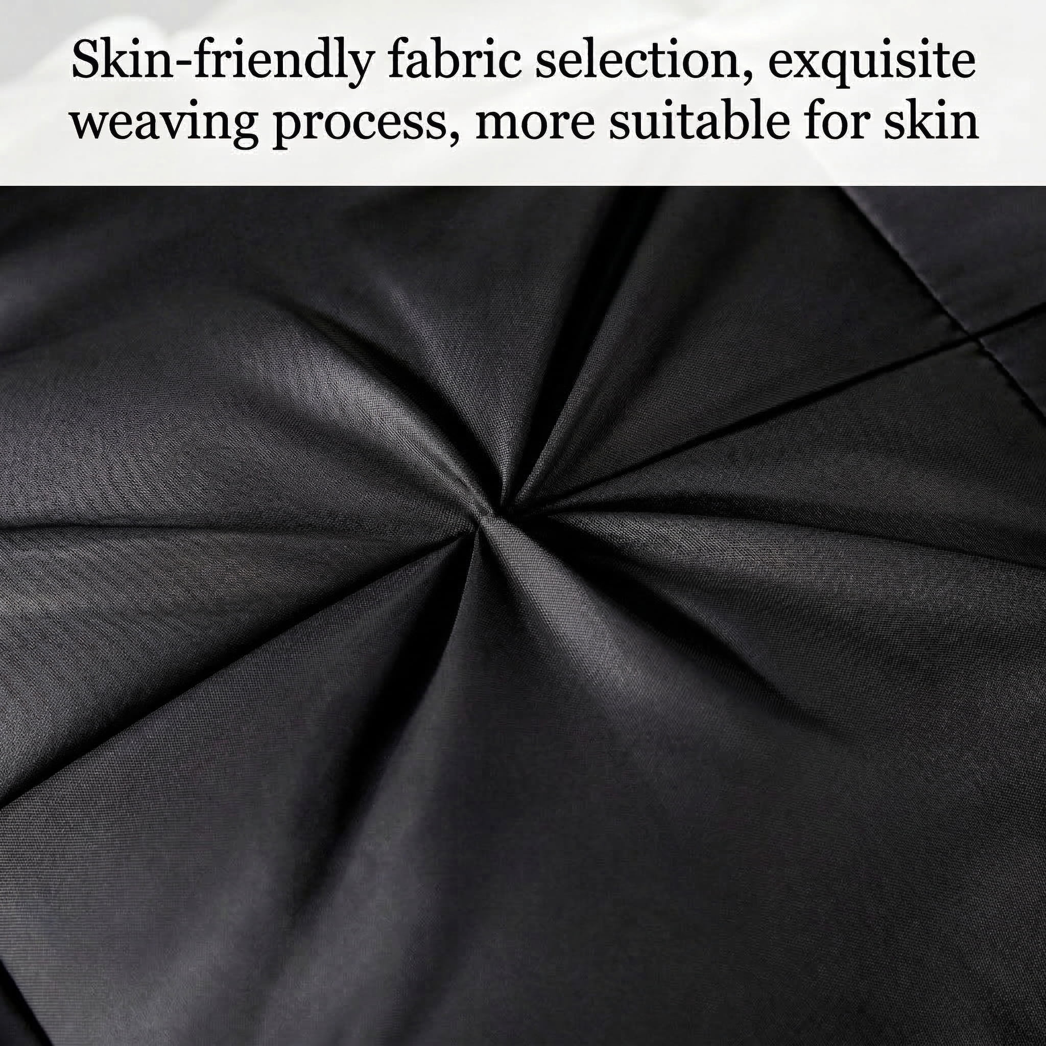 2PCS Hotel Quality Pinch Pleat Pillow, Breathable & Skin-Friendly Pillow Core, Light Luxury Decorative Pillow, Neck Support & Sleep Enhancing Pillow, Available in Multiple Colors(black,Queen)