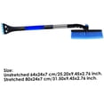 thumbnail image 2 of Ice Scraper Car Snow Brush Retractable Snow Remover Shovel with Foam Grip for Windshield Blue, 2 of 8