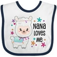 thumbnail image 3 of Inktastic Nana Loves Me- Cute and Happy Llama Boys or Girls Baby Bib, 3 of 4