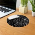 thumbnail image 5 of WIRESTER 7.88 in Round Mouse Pad with Non-Slip Rubber Base for Computers, Laptop, Office & Home - Math Equations Blackboard, 5 of 5