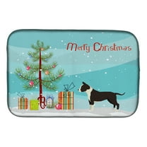American Staffordshire Terrier Christmas Tree Dish Drying Mat