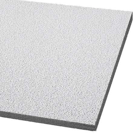 703 White ARMSTRONG Mineral Fiber Ceiling Tile,24/" W,48/" L,5//8/" Thick,PK10