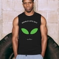 thumbnail image 4 of Alien Eyes Muscle Shirt Funny Space UFO Hunter Believe Flying Saucer Universe July 2 World UFO Day Stay Weird Men's, 4 of 7