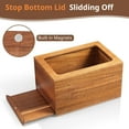 thumbnail image 3 of Dryer Sheet Holder, Acacia Wood Laundry Sheets Container, Laundry Room Organization and Storage for Farmhouse Laundry Room Decor and Accessories, Fabric Sheet Dispenser, 3 of 5
