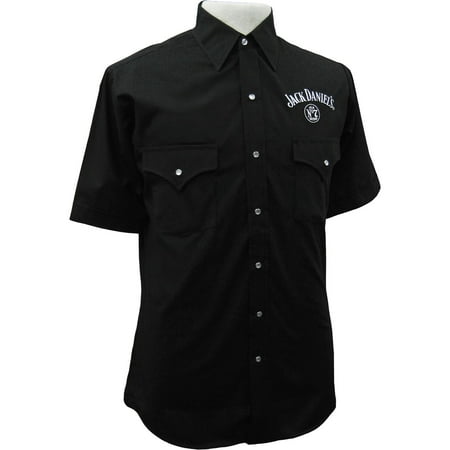 Jack Daniels - Jack Daniels Men's Daniel's Solid Logo Short Sleeve ...