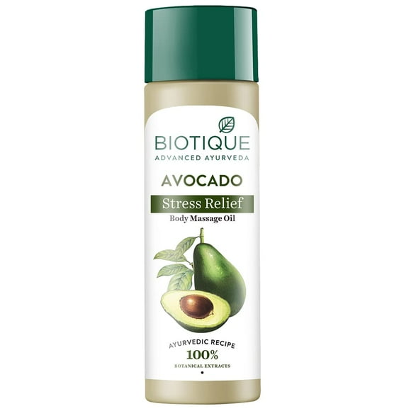 Biotique Cado Stress Relief Avocado Stress Relief Body Massage Oil ,200ml