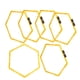 thumbnail image 4 of Círculo De Entrenamiento, Círculo ágil Hexagonal De 6 Piezas, Material De PP Fácil De Reconocer Para Tenis, Deportes, Equipos De Fútbol, ​​​​baloncesto, Béisbol, Fútbol, 4 of 7