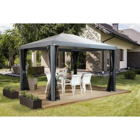 Sojag Monteserra 10 x 12 x 9 ft Grey Gazebo