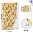 thumbnail image 3 of Candy Themed Retro Pattern 2 Piece Cotton Bath and Face Towel Set Soft and Absorbent, for Beach Pool Bathroom, 3 of 7