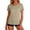 Khaki, variant on Tqcoqu Womens Workout Short Sleeve Shirts Round Neck with Breathable Mesh Lightweight for Fitness Yoga Running,Light Blue,Women's S-XXL