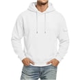 thumbnail image 5 of Mens Hoodies Dqueduo Men's Solid Color Pullover Hooded Sweatshirt With Pockets And Arm Pockets, Sizes S-XXXL, 5 of 7