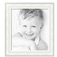 thumbnail image 2 of ArtToFrames 17" x 19" Majestic White Picture Frame, 17x19 inch Silver Wood Poster Frame (WOM-5198),  Pack, 2 of 7