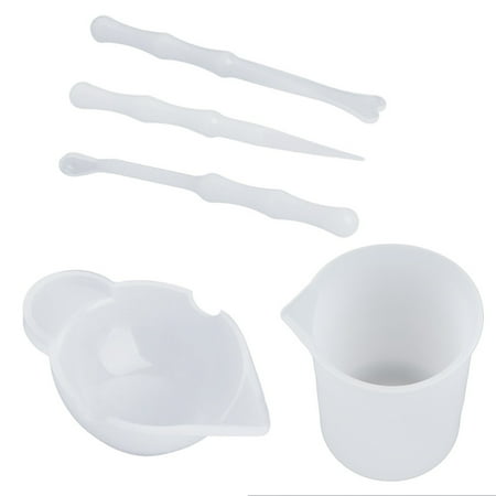 

Flexible Silicone Measuring Cups for Mixing DIY Jewelry Making Distribution Tool