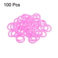thumbnail image 3 of Unique Bargains 0.8' OD 0.6' ID Loose Leaf Rings Binder Ring Plastic for Book DIY Scrapbook Notebook, Pink 100 Pack, 3 of 4