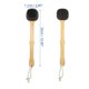 thumbnail image 4 of Depurador de espalda para baño de ducha, cepillo corporal de silicona con mango largo para exfoliar la piel, negro, 1 ud., 4 of 7