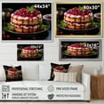 thumbnail image 4 of Designart "Savoring Pomegranate Cake II" Food & Beverage Floater Framed Wall Decor, 4 of 7