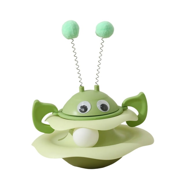 Interactive Cat Toy Set Tumbler Design Spring Stick and Track Bringing ( Durable Cat Boredom)