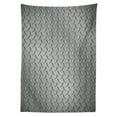 thumbnail image 3 of Ambesonne Grey Tablecloth Rectangular Table Cover, Diamond Plate Effects, 60"x90", Grey, 3 of 4