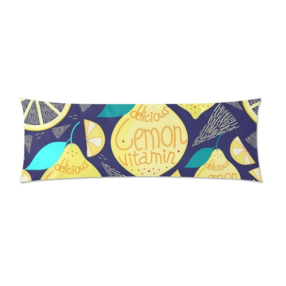 MKHERT Bright Lemons And Cloves Body Pillow Pillowcase Pillow Protector Cushion Cover 20x60 Inch