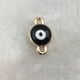 thumbnail image 2 of EeaseMX 50 piezas DIY Conector de ojo azul turco de doble agujero estilo pulsera conector oro rosa accesorios para hacer joyas accesorio, 2 of 7
