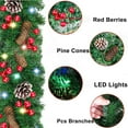 thumbnail image 4 of feimajia 270cm Artificial Christmas Garland Green Christmas Vines Wreath for Hanging Above The Door Stairway Hanging Decoration for Commercial and Hotel Courtyard Scene Arrangement, 4 of 6