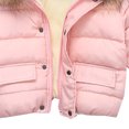 thumbnail image 2 of Gibobby Chamarra de invierno para bebé niñoChaqueta de abrigo de algodón con cuello de lana de manga larga para niños y niñas pequeñas para bebés ropa só(Rosa, 18-24 Meses), 2 of 5