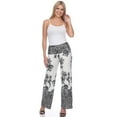 thumbnail image 2 of White Mark Women's Floral Paisley Print Palazzo Pants, 2 of 5