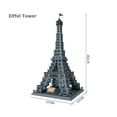 thumbnail image 4 of Bloques de construcción de modelo de arquitectura de ciudad, juguetes de construcción de templo Taj Mahal Big Ben, Torre Eiffel de Londres, Nueva York, Alemania, 4 of 4