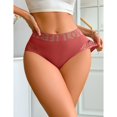 thumbnail image 5 of MEICHEN Solid High Waisted Boxer Briefs for Women Breathable Knitted Sports Panties Fashion Casual Seamless Underwear, 5 of 7