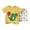 B Yellow H, variant on Uxgjfwu Summer Girls and Boys T-Shirt and Shorts Outfit Set Baby Clothes Short Sleeved Shorts Set Sizes 3M-5T,White