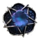 thumbnail image 1 of Estatua con Base de bola de estrella y flor Macarena figura de resina dor Azul Púrpura Plata, 1 of 8