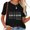 Black, variant on God is Good" Christian Worship Preacher's - Classi Women's Fashion Tee - Printed Graphic Shirt with Personality and Style