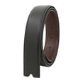 thumbnail image 1 of Belt without Buckle, PU Leather Belt Waistband, 125cm Adjustable Western Belt Replacement Belt Strap for Halloween Unisex Dress up Stage Props black coffee, 1 of 7