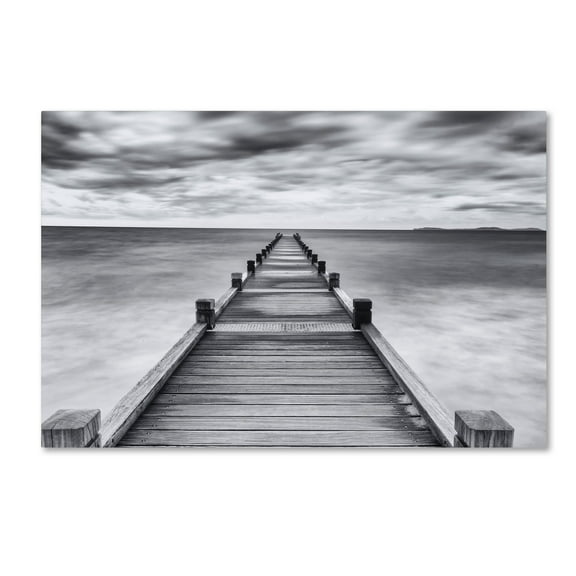 Jean-Louis Viretti 'Embarquement' Canvas Art