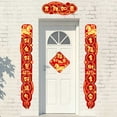 thumbnail image 6 of Eespoir 2026 Horse Year Spring Festival Decor, Door Decors Set with Couplets, Lucky Characters for Holiday Ambiance, Chinese New Year Couplets Set for Home and Office Entrance(E), 6 of 6