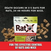 RatX Rodent Control Bait Pellets for Rats and Mice – Poison Free, Pet Safe Indoor and Outdoor Use Pellets 8 oz. Bag