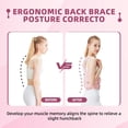 thumbnail image 3 of Posture Corrector for Women Back Brace Adjustable Full Back Support Shoulder Straightener Braces, 3 of 5